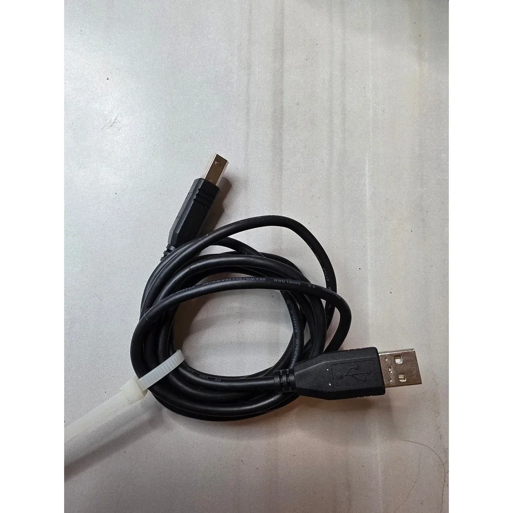 USB 2.0 Printer Cable Type A‎ Male to Type B Male Black Scanner Data  A5 Cord